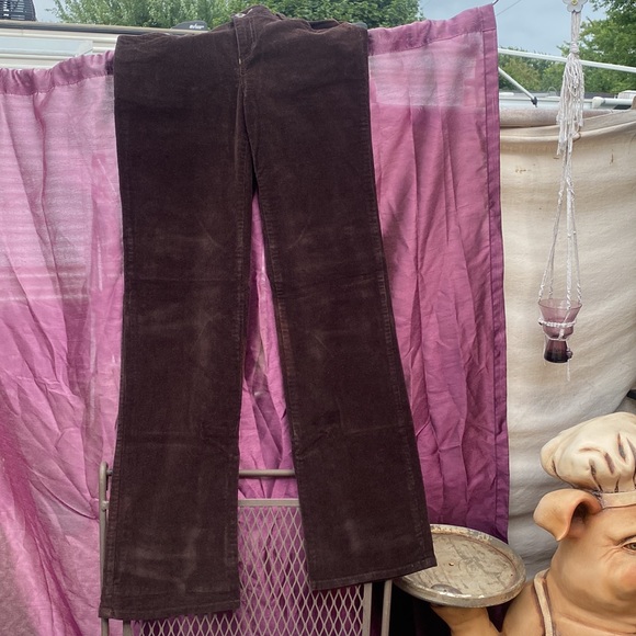 🤗323-UR Powerful ❤️~POINTZERO-Brown Corduroy Stretch Flares - Picture 7 of 15